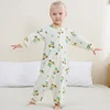 MICHLEY Spring Cotton Sleeping Bag Baby Kids Jumpsuit Sleepsack Pajamas Long Sleeve Sleepwear For Girls Boys Children 6M-6T 1