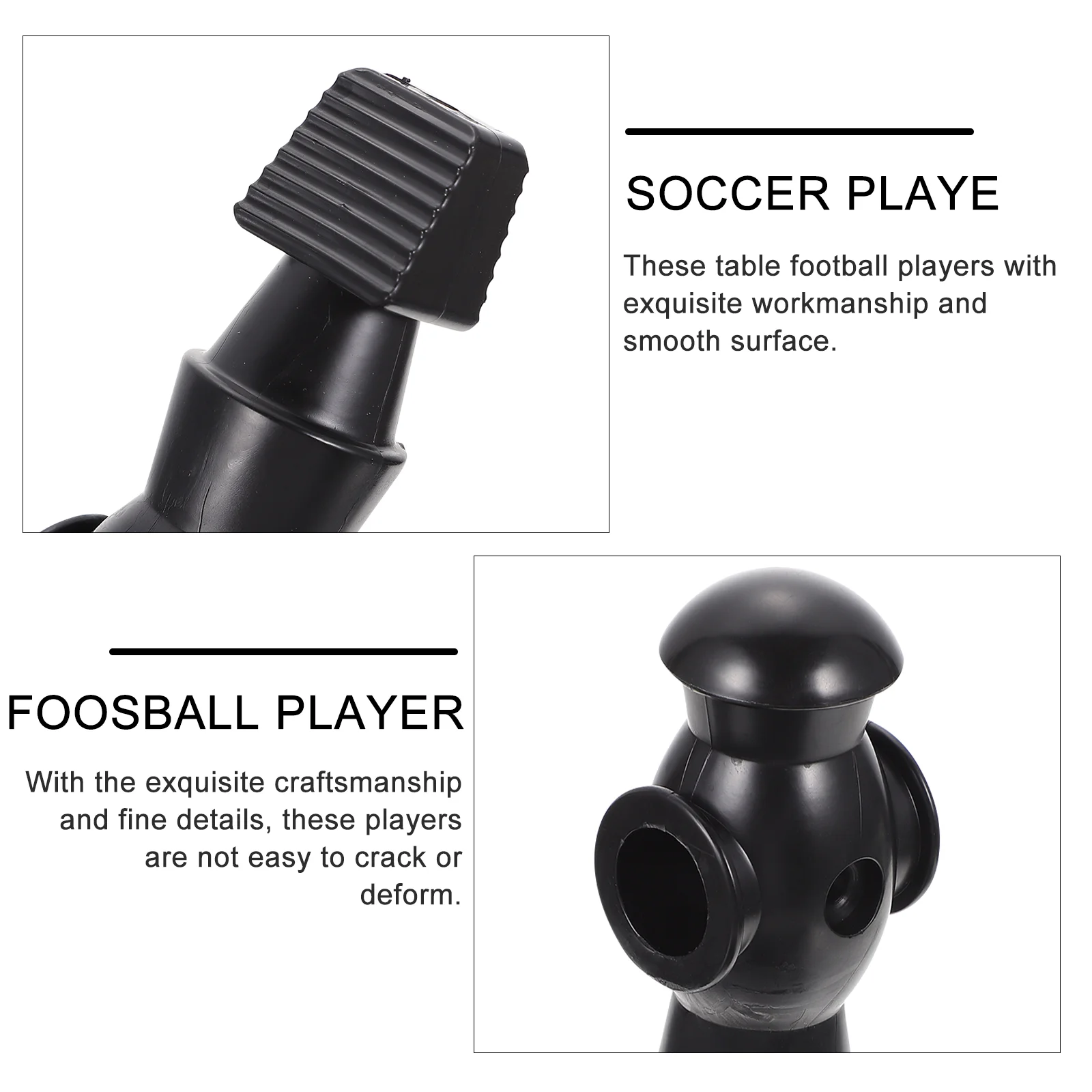 2 Pcs Soccer Player Resin Table Man Dummy Player Replacement Part Foosball Accessories Soccer Figurine Football Table