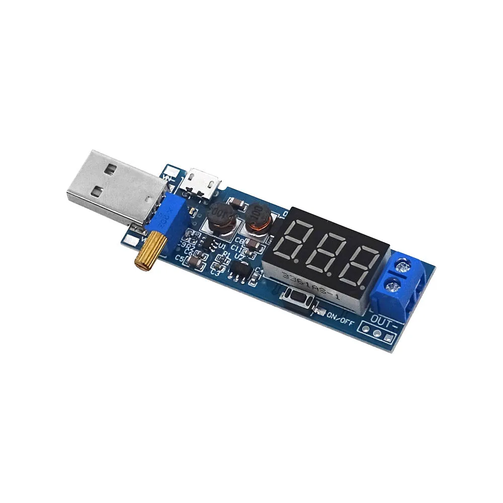 Step Up Converter DC-DC 5V to 3.5V / 12V USB Adjustable Boost Buck Out DC 1.2V-24V