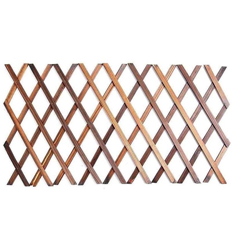 

Expanding Wooden Garden Wood Pull Mesh Wall Fence Grille for Home Garden Sub Garden Decoration Climbing Frame