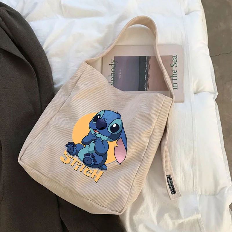 MINISO Lilo & Stitch 여성용 대용량 크로스 바디 백, 숄더백, 여성용 토트 여행 쇼퍼백, 여성용 핸드백 지갑