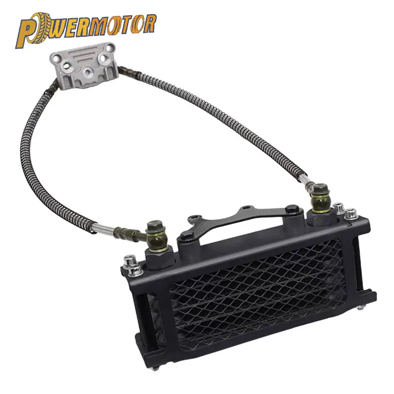 

Motocross Oil Cooling Cooler Radiator Black Oil Cooler Set For 125CC 140CC Dirt Bike Monkey Bike DAX Pocket Bike ATV Motor