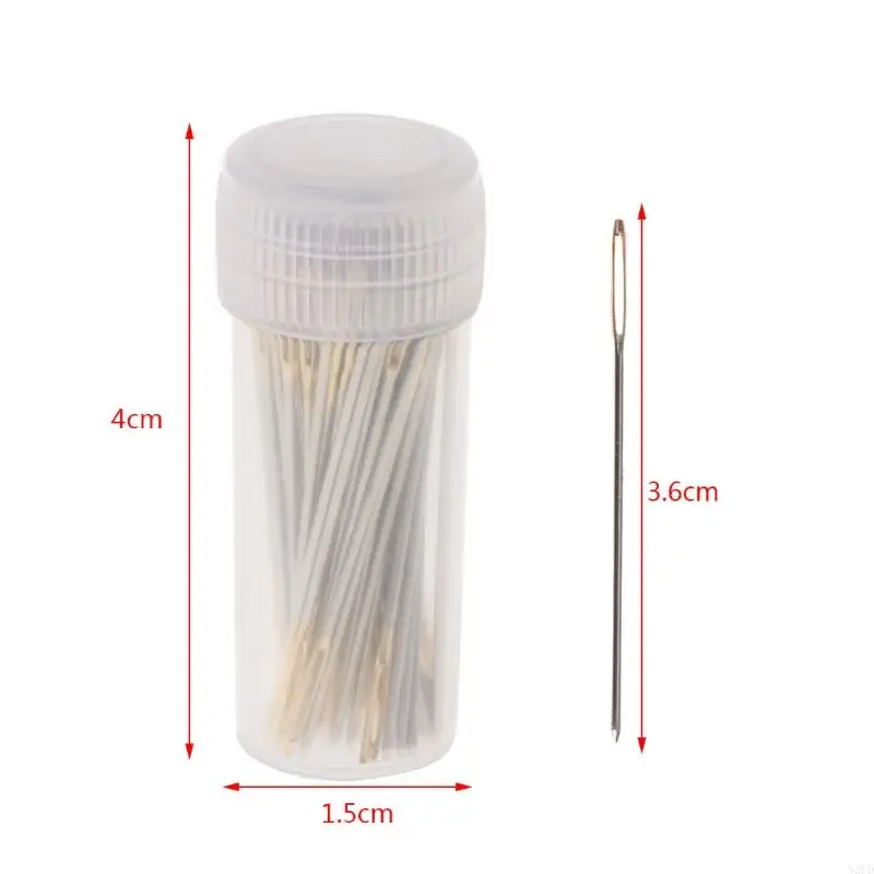 크로스 스티치 바늘 100pcs 스테인레스 스틸 바늘 Diyembroidery Lover Prese n2ud 용