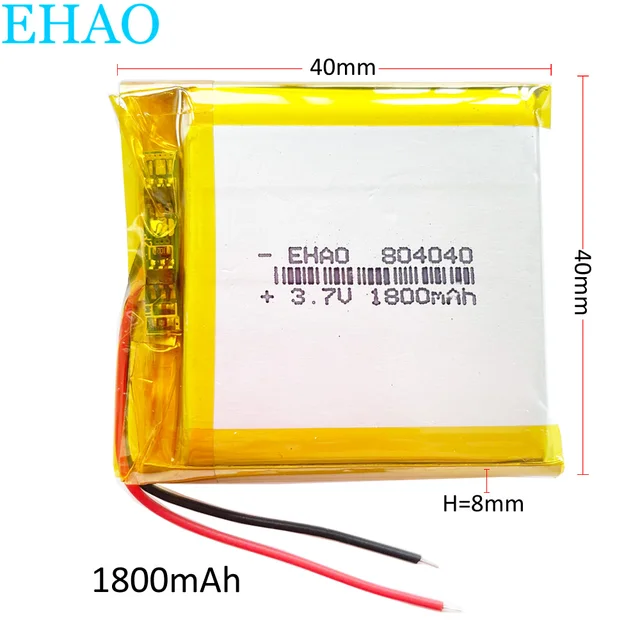 고품질 3.7V 1800mAh 리튬 폴리머 충전식 배터리
