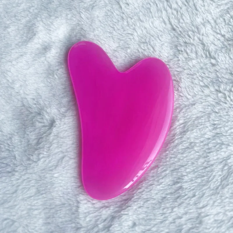 Guasha Board Heart Shape SPA Massage Durable Resin Gua sha Scraping Massage Scraper Face Massager Acupuncture Guasha Board Massager Face