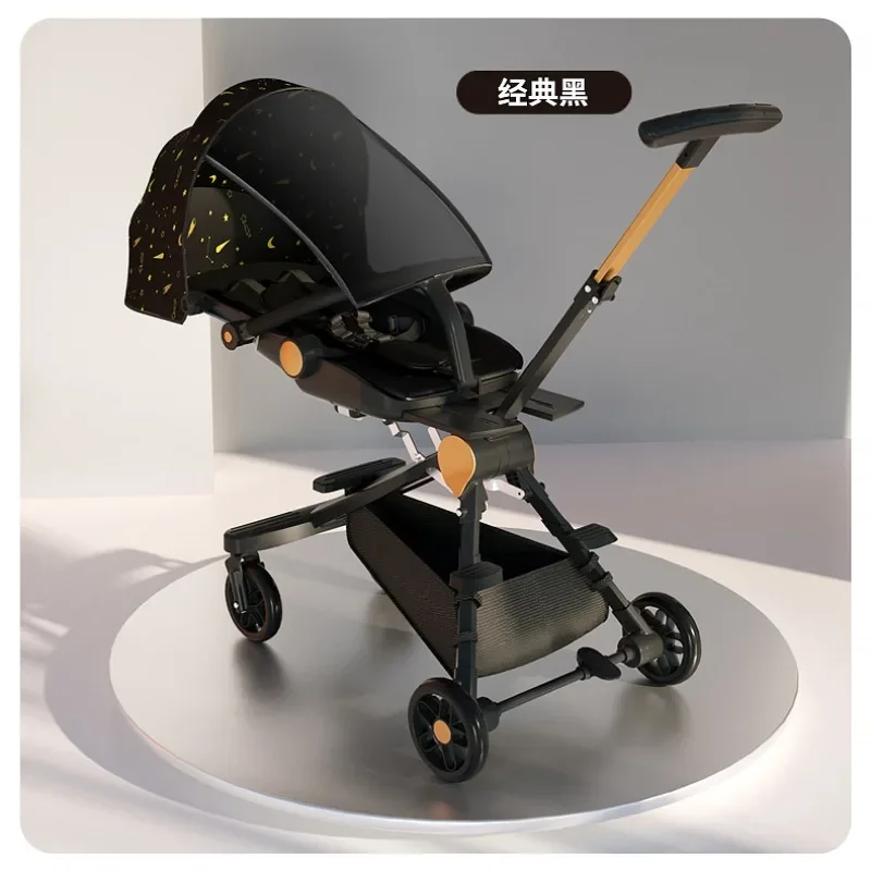 Baby stroller high view baby cart can sit on a collapsible ultra-light portable walking baby trolley