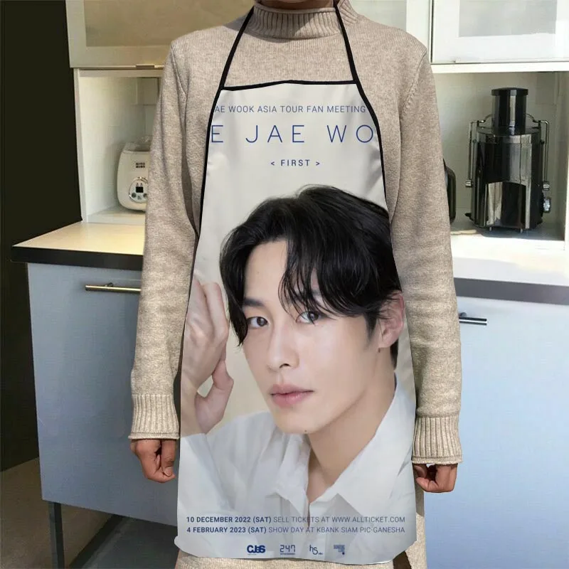 

Фартук для мужчин и женщин Lee Jae Wook 이재욱, фартук с узором для маникюра, подарок для взрослых, кухонный шеф-повара, фартук, кухня, готовка, выпечка, картина 0421