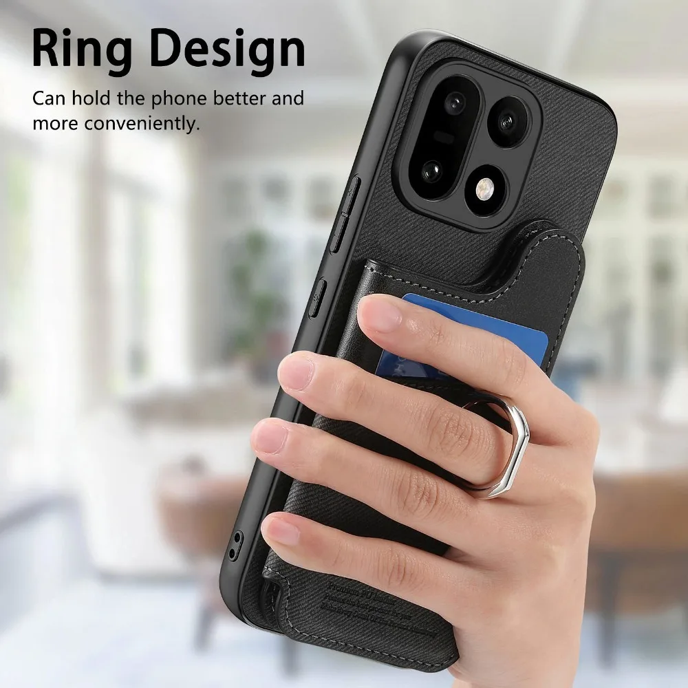 Luxury Leather Wallet Phone Case with RFID Card Cover