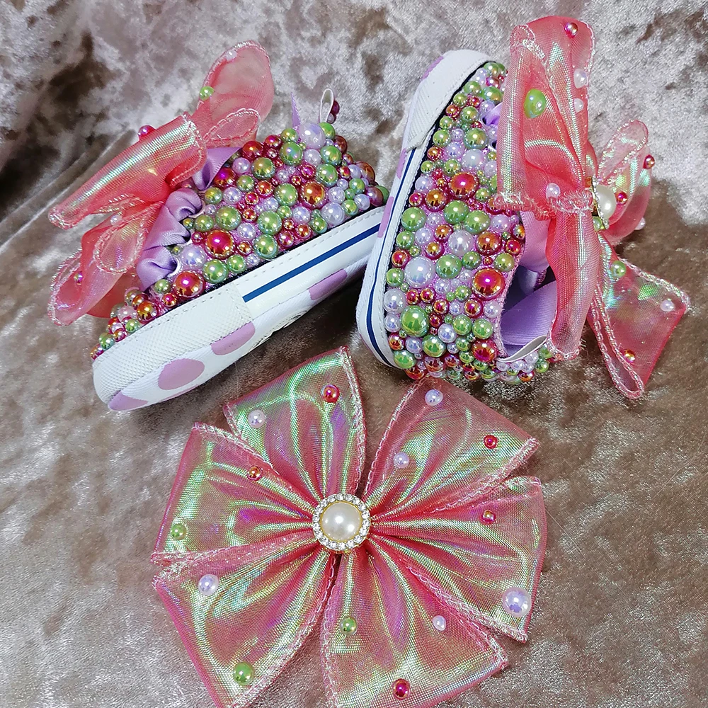 handmade-arco-perola-strass-sapatos-para-bebes-meninas-princesa-sapatos-hairband-primeiro-caminhante-brilho-sereia-de-natal-cristais-chuveiro