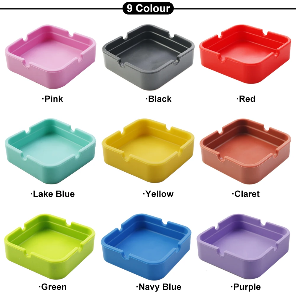 Silicone Ashtray 8CM 1Pcs silicone ashtray