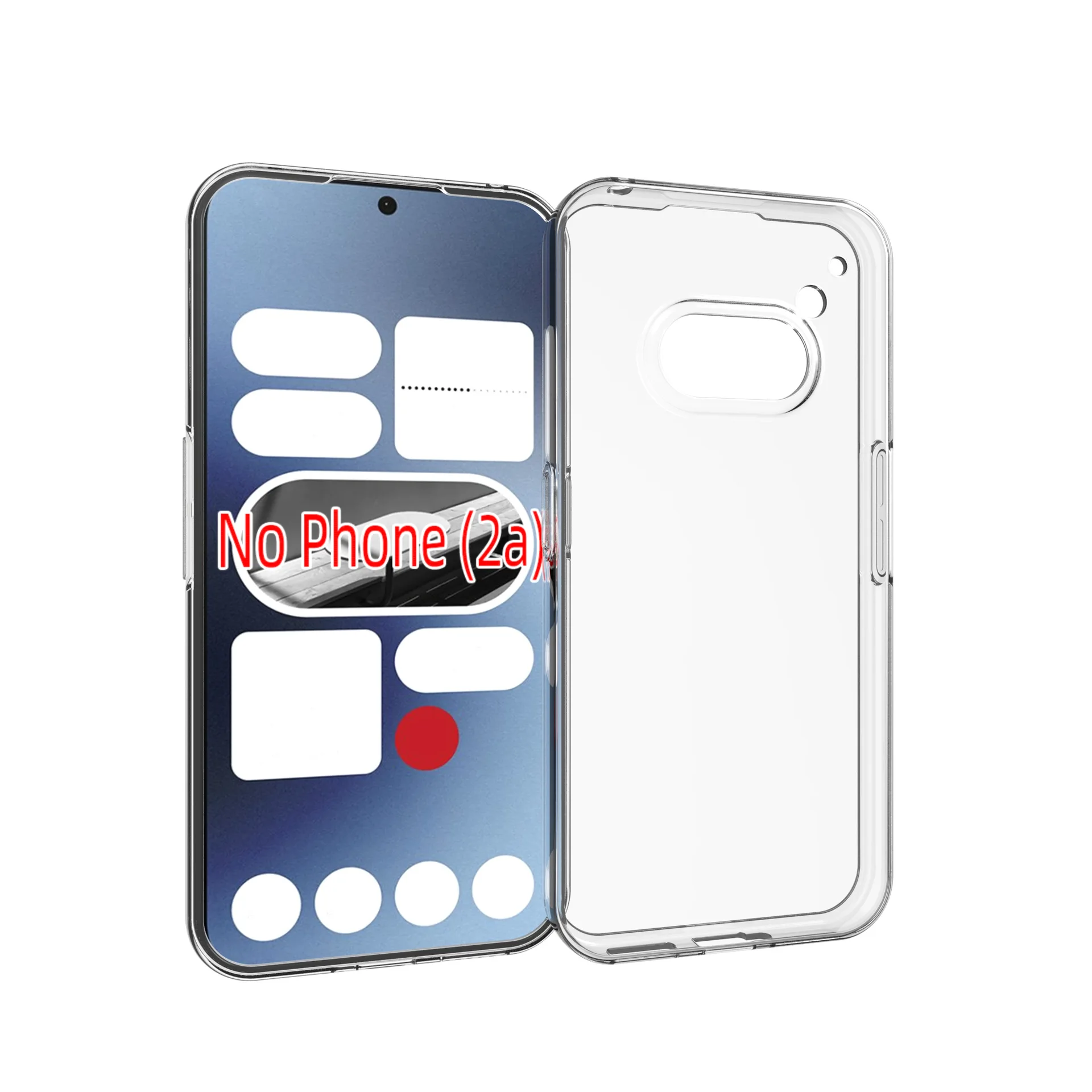 zZjoOoj Cover per Nothing Phone 2a / 2a Plus, Custodia Trasparente per Assorbimento degli Urti con Paraurti in TPU Morbido,Antiurto, Anti-Graffio,Ultra Sottile Rinforzo a Quattro Angoli Case