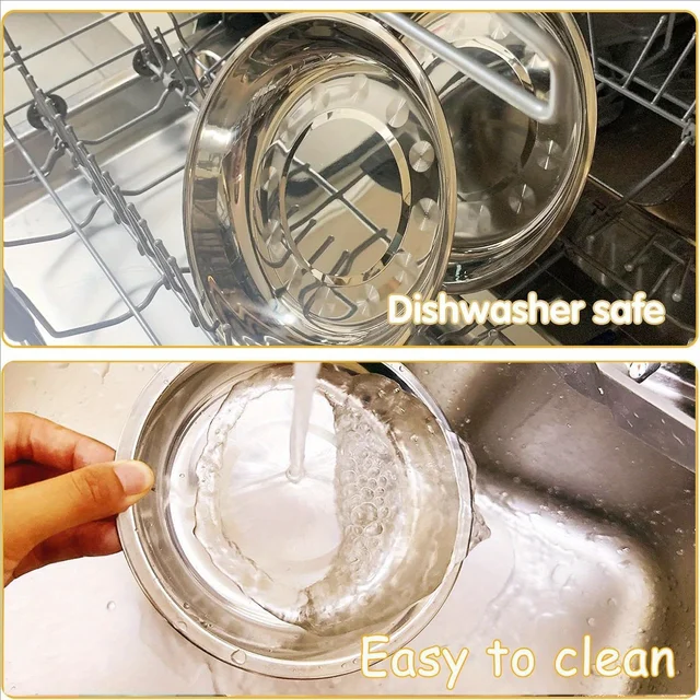 4/6PcsStainless Steel Cat Food Bowls -Whisker Fatigue Relief Dish,Shallow Wide Plates for Pet cats and dogs feed large tableware 6