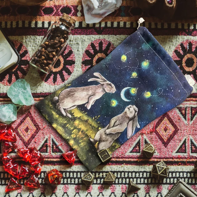 Bársonyos Tarot Kártya Tároló Táska Orákkártya Boszorkány Jóslás Tartozékok Húzószalucsomó Csomag Kártyák Kellékek - Image 3