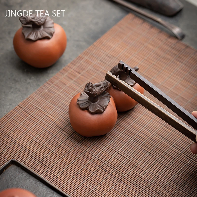 Boutique Imitation Fruit Tea Pet Ornament Creative Tea Tray Color Changing Decoration Exquisite Flower Pot Decor Crafts