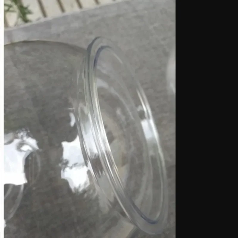 Fish Aquarium Turtle Tank Goldfish Bowl Desktop Transparent Plastic Acrylic Round Green Plant Pot