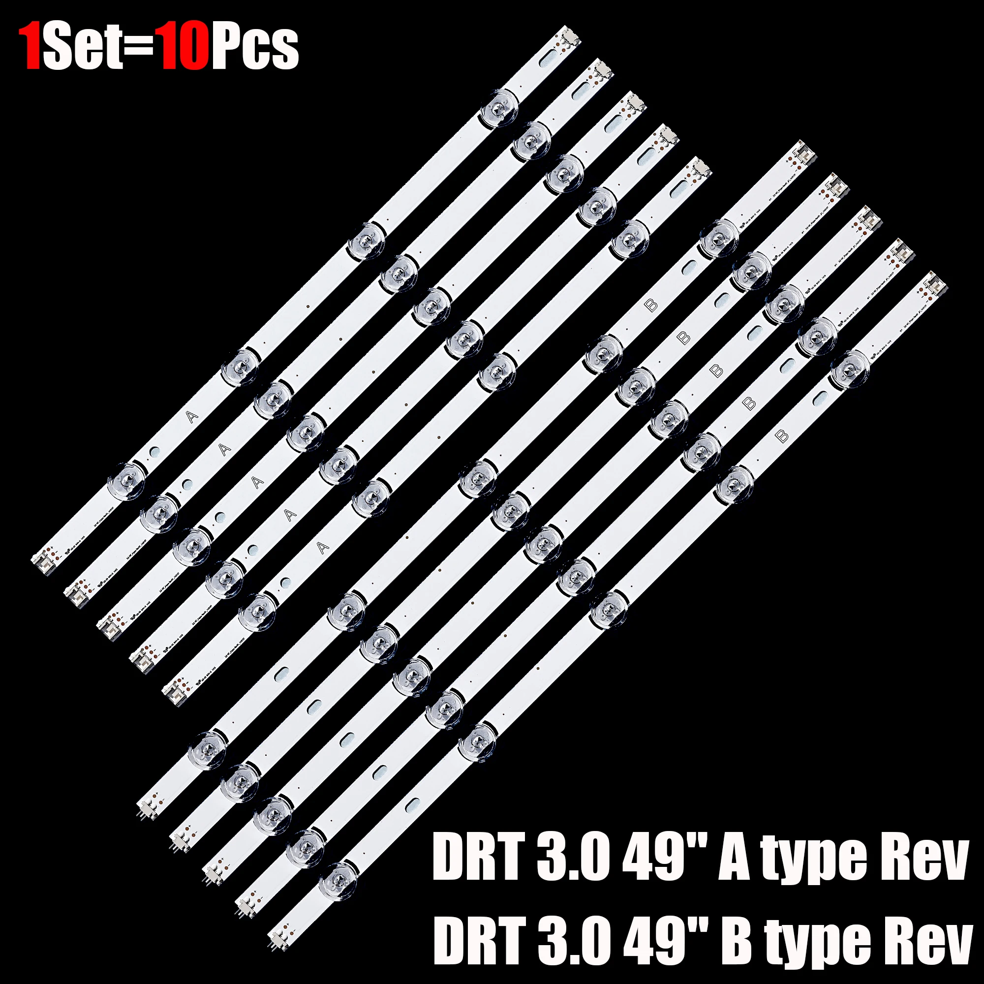 Nova Tira Led para 49 Polegada tv 49lb5550 6916l1944a 1945a 1788a 1789a 49lb620v 49lf5500 49lf640v 49uf6430 Innotek Drt 3.0 49 a b