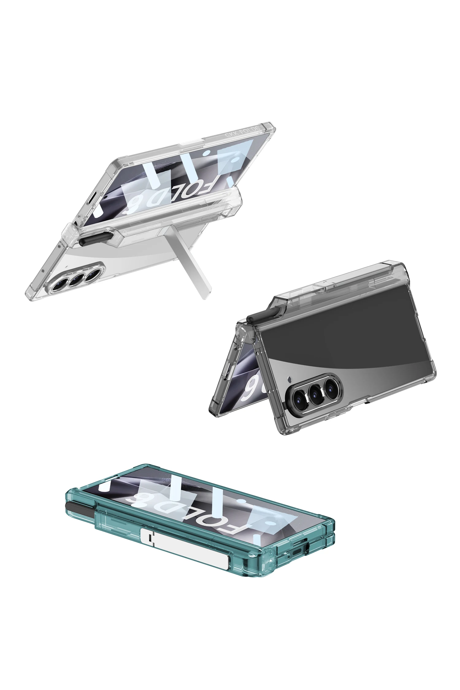 Transparent Airbag Screen Protective Case for Samsung Galaxy Z Fold 6 Fold6 Case