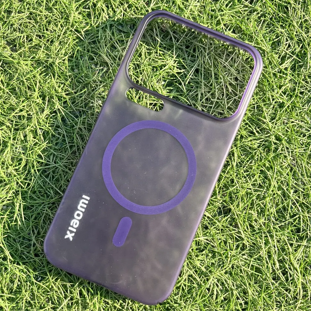 Slim Ice Mist Transparent Magnetic Back Cover with Shockproof Bumper
