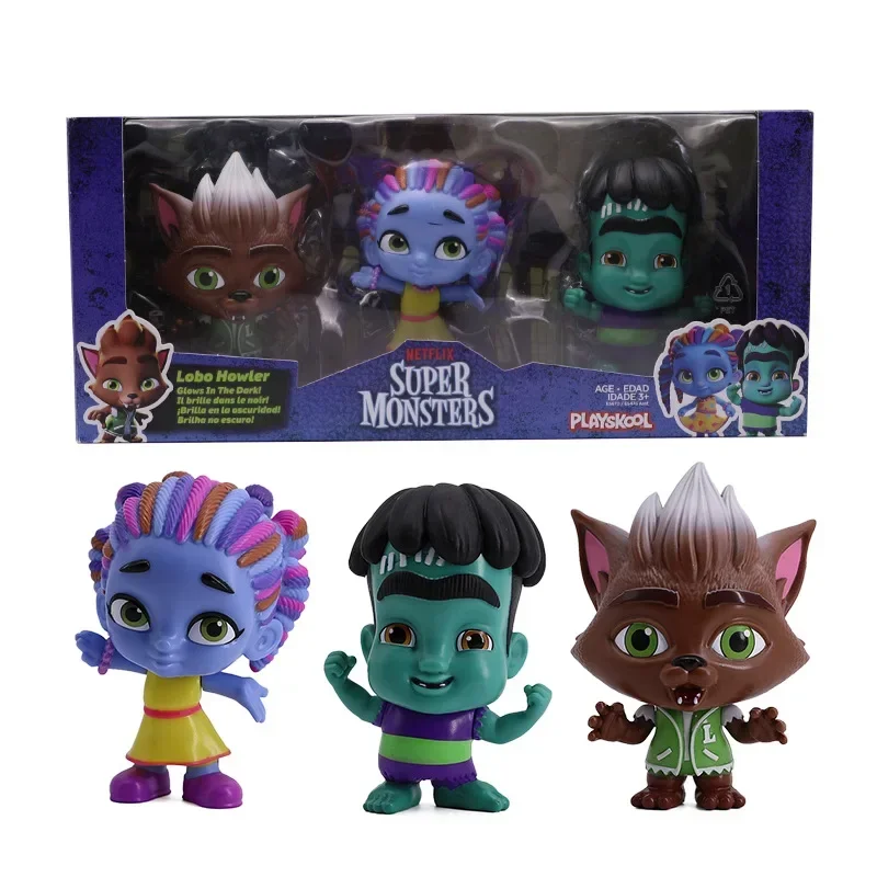 thumbnail image 5 of 3 piezas/caja de regalo de 12 cm, figuras de acción de súper monstruos de PVC duro, muñecos de colección para niños, modelos de juguetes para niños, regalos de cumpleaños, 5 of 5