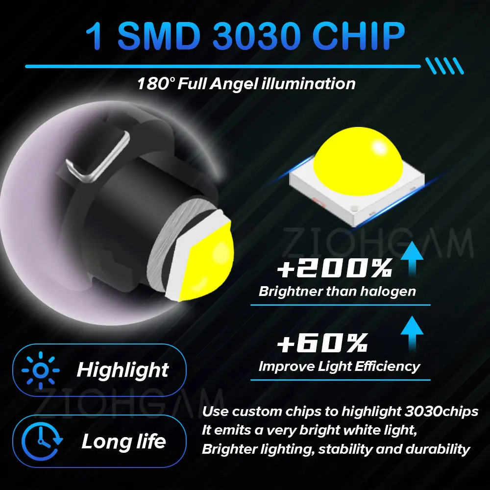 ZIOHGAM LED  ⱸ ׿  ġ,  跮  ,  ǥ  г, ڵ , T3 T4.2 T4.7, 1PC