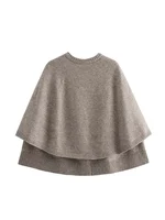European & American Style Knitted Cape Jacket – Chic & Versatile 2