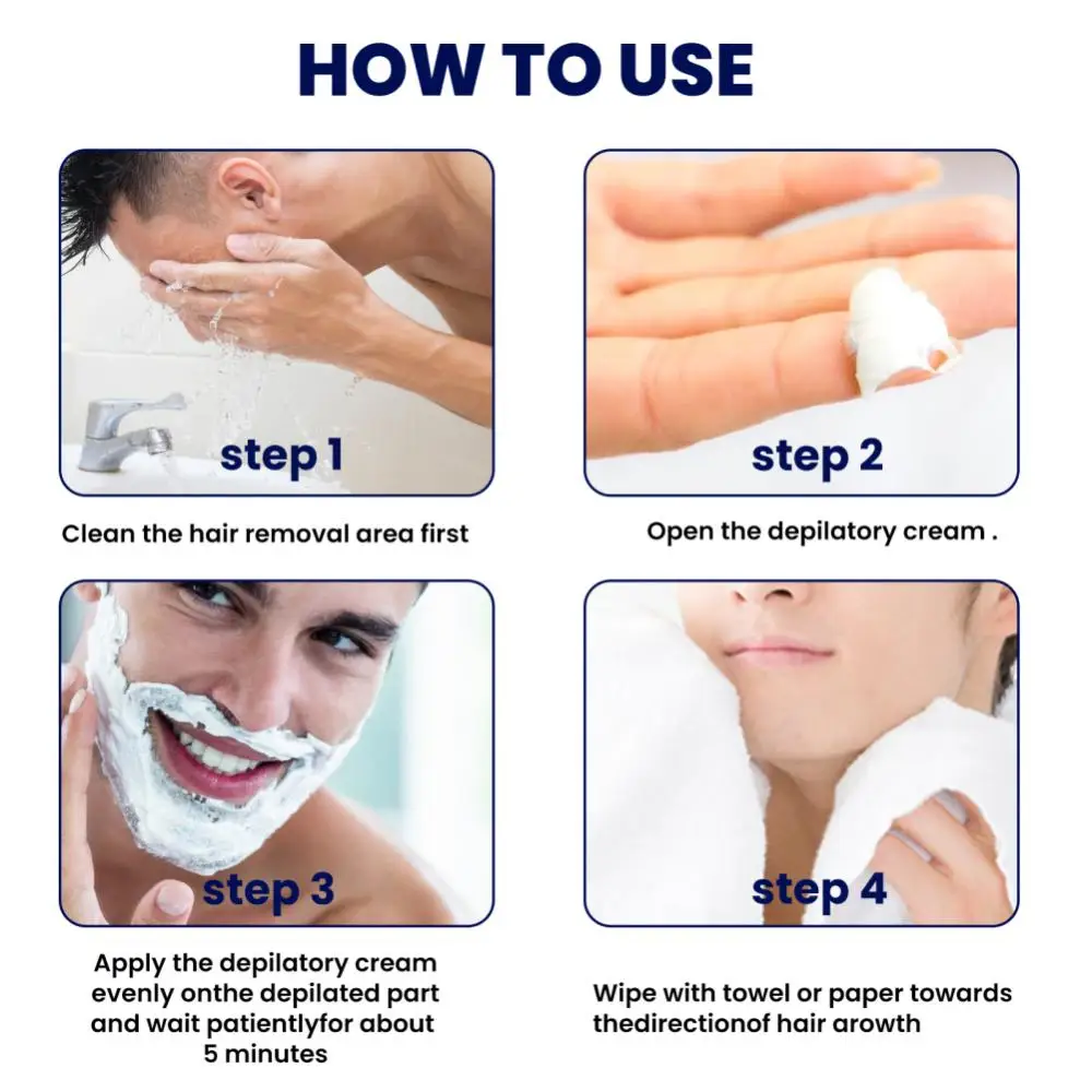 Permanent Hair Removal Cream For Men And Women Body Skin Care Armpit Beard Remover Leg Arm Chest Hair Painless Depilation Wax shaving cream
