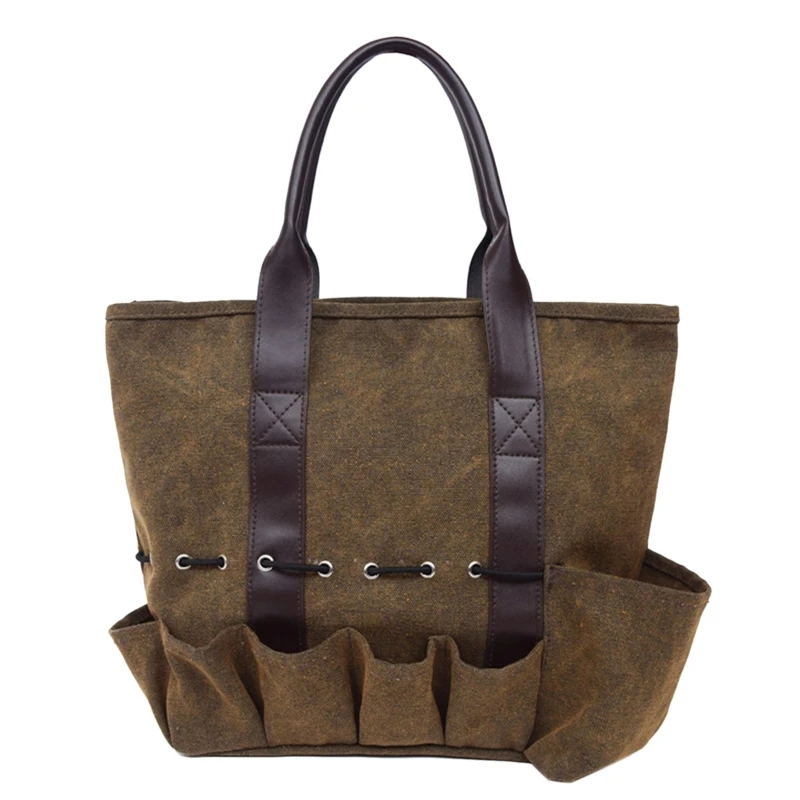 

Heavy-duty Garden Tool Tote Bag Gardening Tools Kits Bag for Lifetime Use 10.6inx5.1inx11.4inch Size Storage Bags