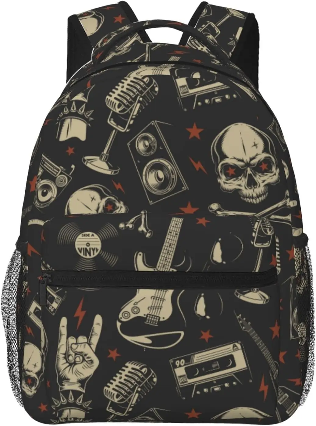 Skulls Lightweight Backpack for College, Travel, and Casual Use