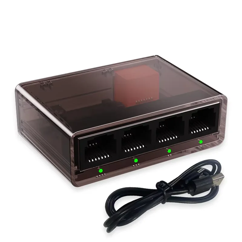 Gigabit Switch 5 Ports 100/1000Mbps Network Switcher RJ45 LAN Hub Ethernet 1000Mbps Stable Smart Networking Internet Adapter