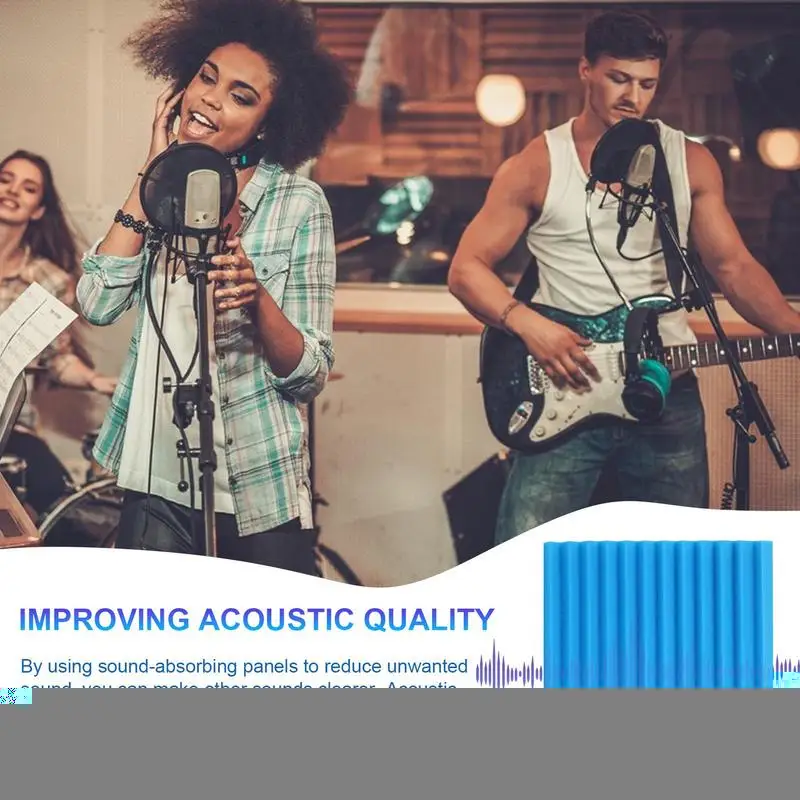 Sound Proofing Panels Triangular Groove Sound Pads For Noise Reduction Sound-Absorbing Wall Panel Acoustic Insulation For Studio