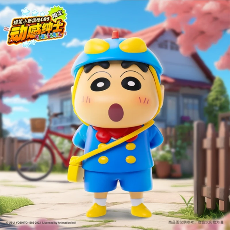 

Оригинальный 14 см Crayon Shin-Chan динамический джентльмен Забавный Cos ограниченная волна игрушка Аниме фигурки милые куклы настольное украшение подарок