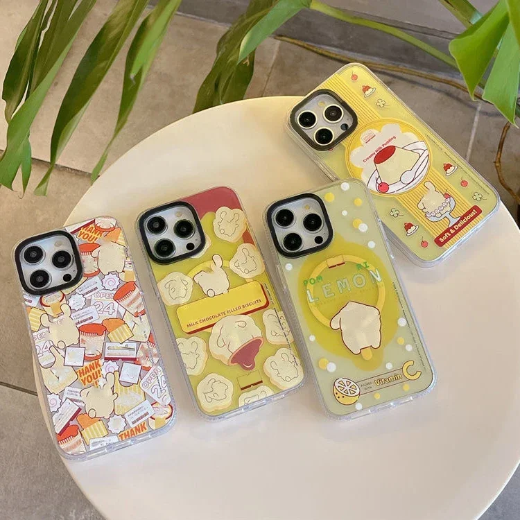 

Dessert Dog MagSafe Acrylic Transparent Border Phone Case Cover for IPhone 13 14 15 Pro Max Case for IPhone 15 Pro Max