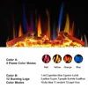 Electric Fireplace Mantel TV Stand 59" Wooden Surround Remote Control Adjust Flame Speed 3D Technology Realistic Ambiance 5
