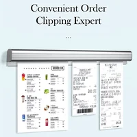Kitchen Ticket Holder Restaurant Order Holder Slide Check Rack Paper Tab Clip Display Organizer Guest Receipt Bill Hanging Rack 1