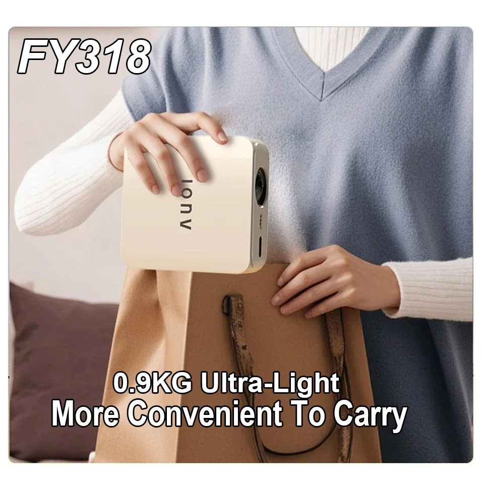 Nouveau Projecteur Portable Domestique 35000Lumens Moive Projecteur De Lumière Du Jour Android 11.0 Projecteur Intelligent 8K Dé - 5