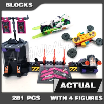 몽키 키즈 화이트 드래곤 말 자전거 황소 클론 은신처 감옥 11539 빌딩 블록 소년 선물, 모델과 호환 가능, 281 개