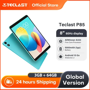 Teclast P85 Android 15 Tablet 8 Inch IPS 3+6GB RAM 64GB ROM A333 5-core Widevine L1 Wi-fi 6 Type-C 5000mAh Tablet PC Metal Body