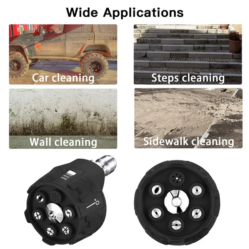 Compact nozzle size shown in hand