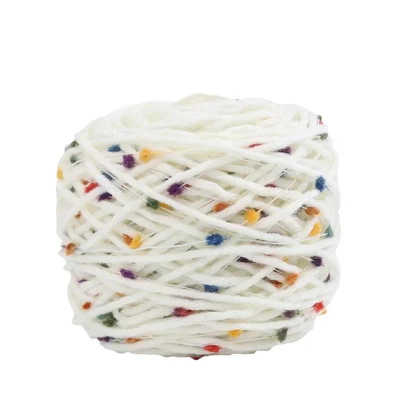 50g/Roll Rainbow Beans Wool Yarn Cute Yarn Knitting Thread DIY Craft Scarf Sweater Knitted Yarn Sewing Accessories 5