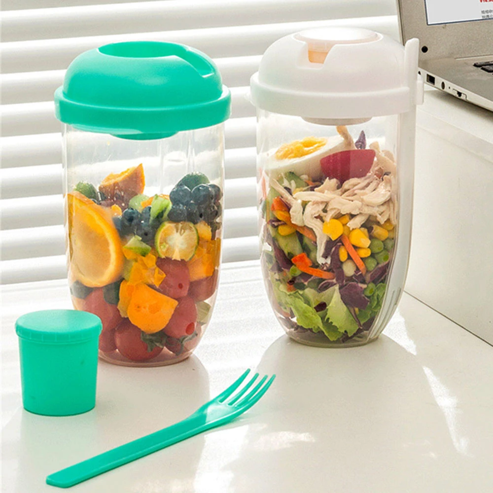 Bottle Salad Container BottleShaped Bento Salad Bowl For Lunch Carry