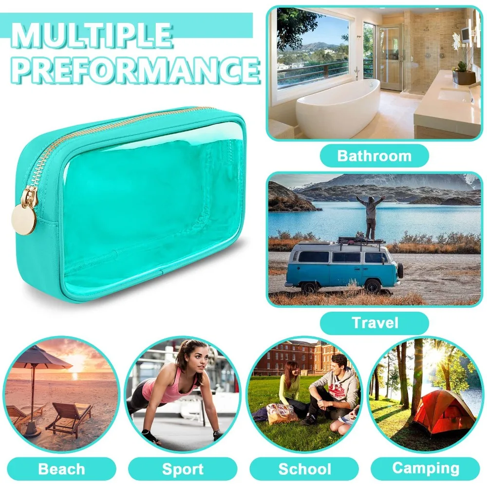 Pvc Cosmetic Bag Fashion Transparent Storage Makeup Bag Shell Large Capacity Makeup Pouch Travel 5