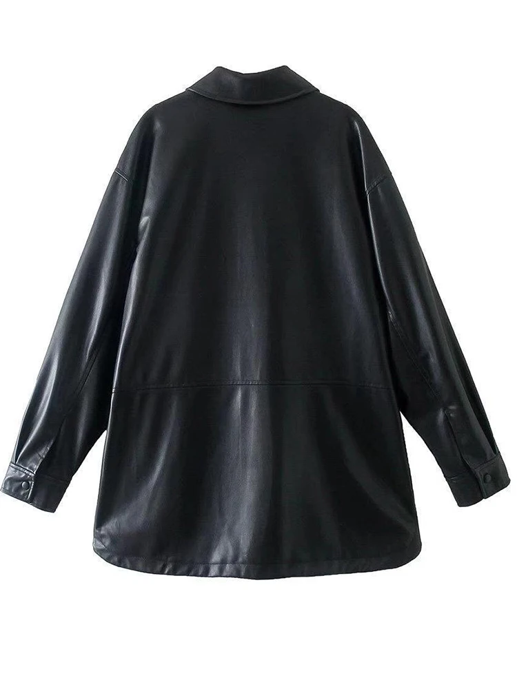 Рисунок 2 - Женская однобортная куртка из ПУ кожи