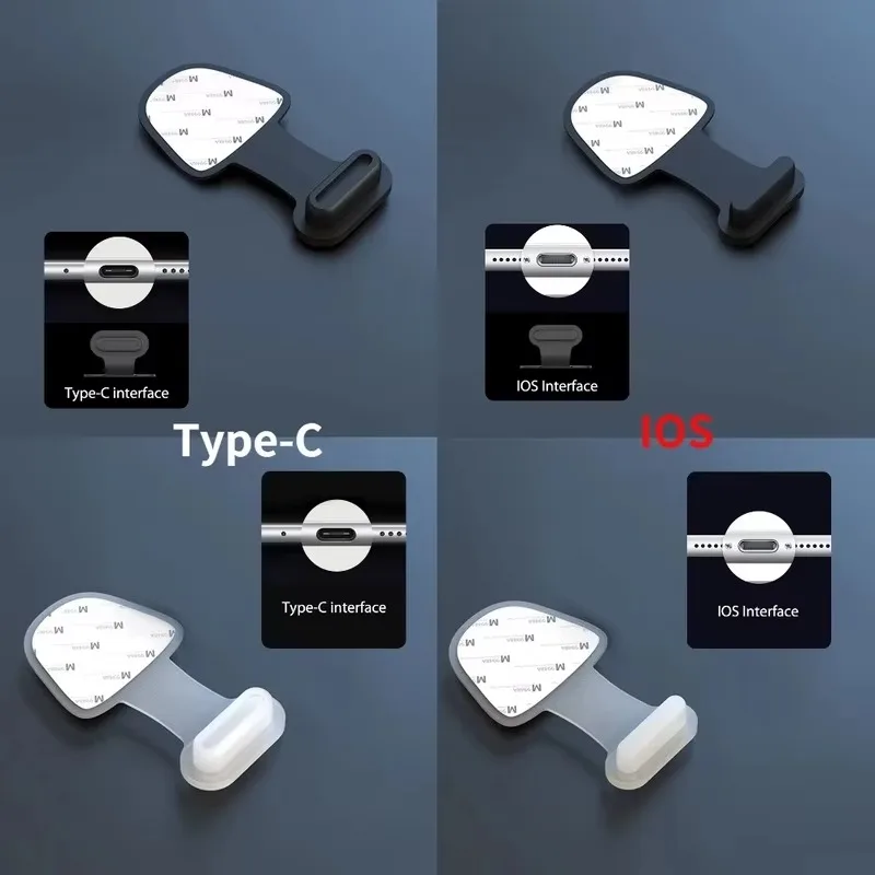 Universal Charging Port Anti-Dust Plugs - USB Type-C Protector Caps