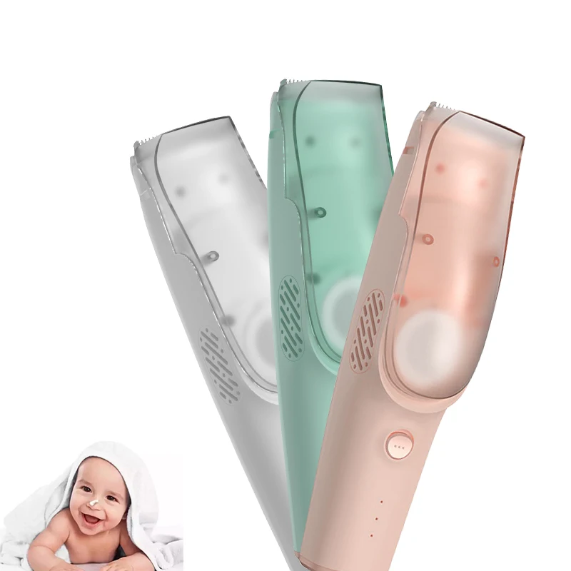 Children'S Hair Clipper Automatic Hair Suction Electric Trimmer Clippers Shave Self-Help Waterproof Low Noise USB Charge Cutter 2