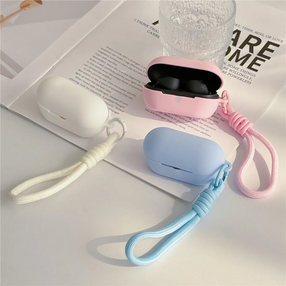 รูปสินค้า หูฟังไร้สาย แฟชั่น ซิลิโคน พร้อมเคสป้องกัน