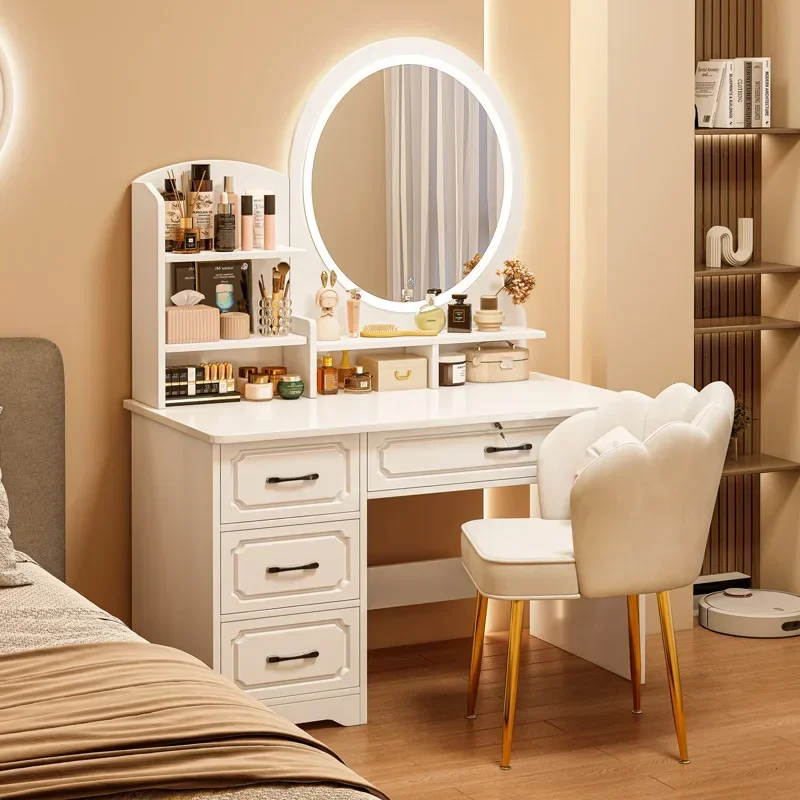 

Penteadeira Makeup Table Drawer Cabinets Box Toiletries Mirrors Dressing Lacquer Table Living Room Dressing Bedroom Furniture