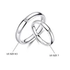 2Pieces Women Simple Joint Wedding Band Rings For Women Girls Personalised Engagement Ring Valentine's Day Gift US 8.5/7 6