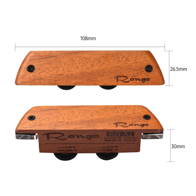 Pickup Magnetico Per Chitarra Acustica – 12 Fori, Con Controllo Tono/volume, Adattatore Incluso