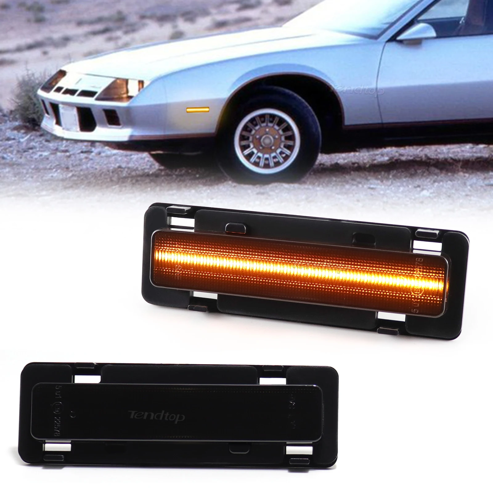 

Для Chevy Camaro & Pontiac Firebird 1982-1992, желтая стандартная Лампа переднего бампера, указатели поворота, боковые габаритные огни