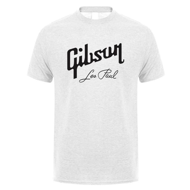 Guitar Gibson T Shirt Summer Men Short Sleeve Cotton Tshirts